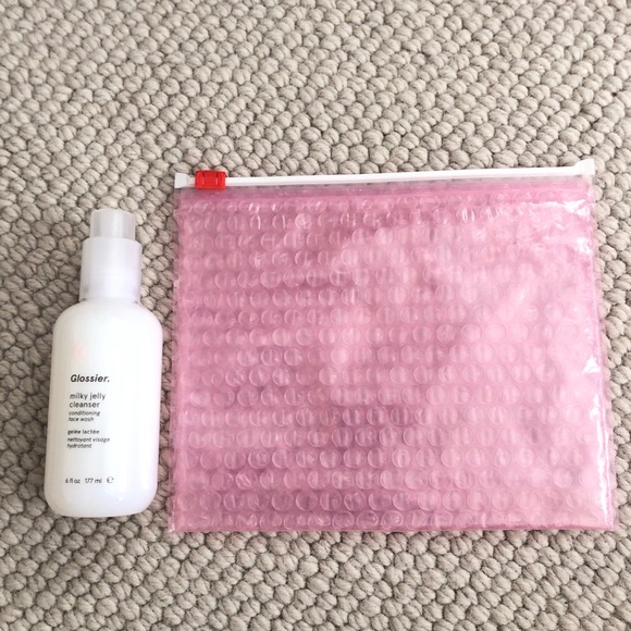 Glossier Other - Glossier milky jelly cleanser + bag!